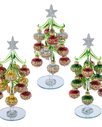 8" Christmas Tree with 12 Ornaments (Sold Separately)