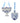 3" Porcelain Hanukkah Ornaments (Sold Separately)