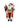 18" Black Kringle Claus
