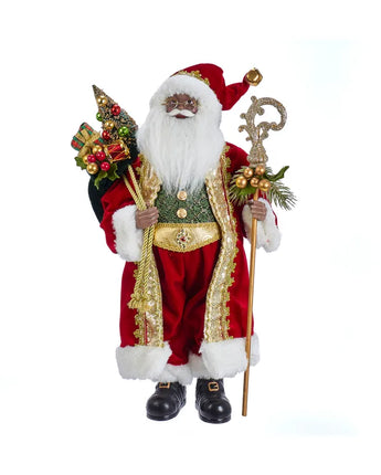 18" Black Kringle Claus