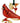 Glass Cardinal Ornament