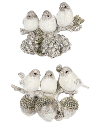 Frosted Bird Figurine (Sold Separately)