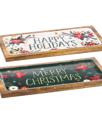 Nested Christmas Botanical Tray (Sold Separately)
