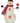 12" Lighted Shimmer Peppermint Snowman