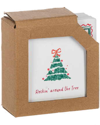 Holiday House Coaster (Set of 4)