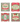 Retro Holiday Message Coaster (Set of 4)