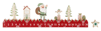 15.75" Santa Countdown Calendar