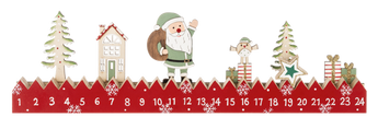 15.75" Santa Countdown Calendar