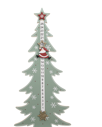 22.75" Tree with Santa Countdown Calendar