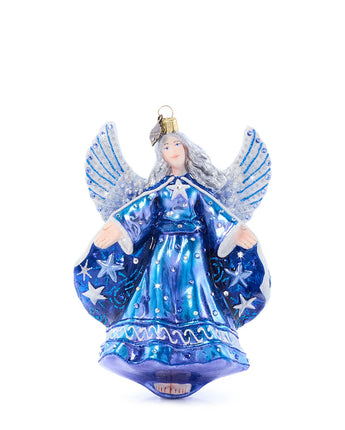 Night Angel Glass Ornament
